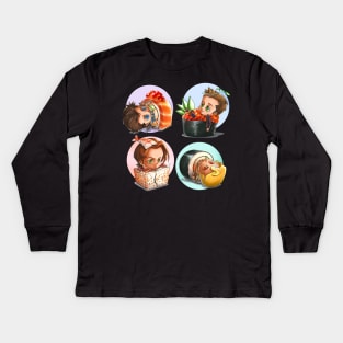 Team Free Will 2.0 Sushis Kids Long Sleeve T-Shirt